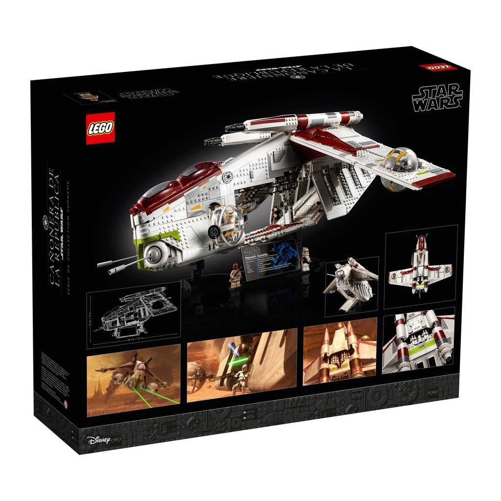 Star Wars Lego Cañonera de la República Edades 18+ # 75309 Artículo 3292 Piezas | DYQ-578294